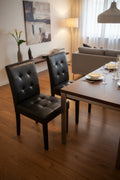 Coppia Poltroncine In Ecopelle Marrone