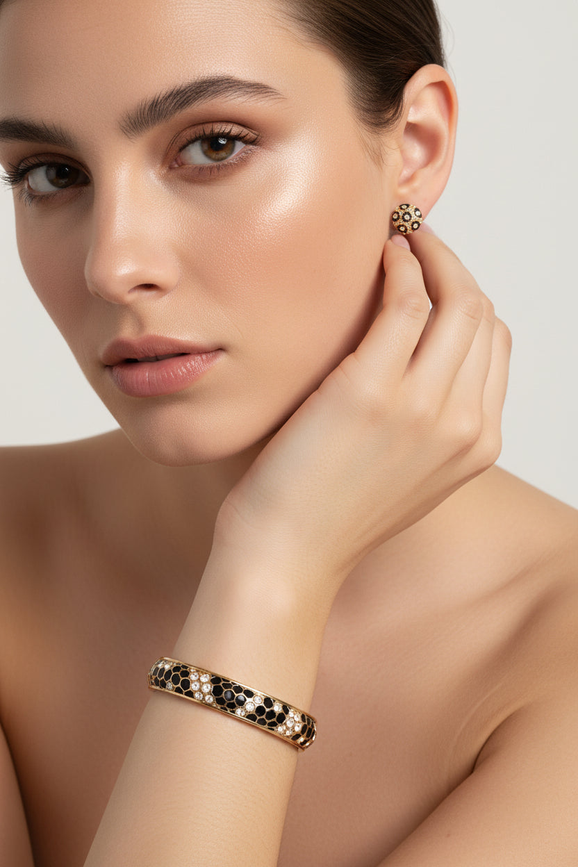 Parure Bracciale Dorato Guess + Orecchini