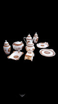 Servizio 9 Pezzi In Ceramica Con Simbolo Medusa