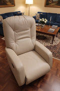 Poltrona Relax In Pelle Beige