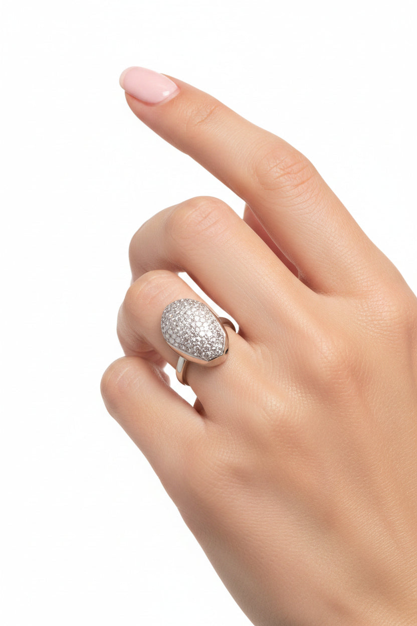 Anello Cocktail In Swarovski Kinshasa Donna